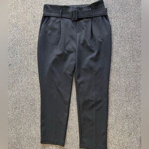 Jules & Leopold Elegant Blue Belted Dress Pants large